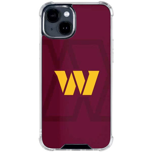 NFL Washington Commanders Large Logo iPhone 15 Clear Case